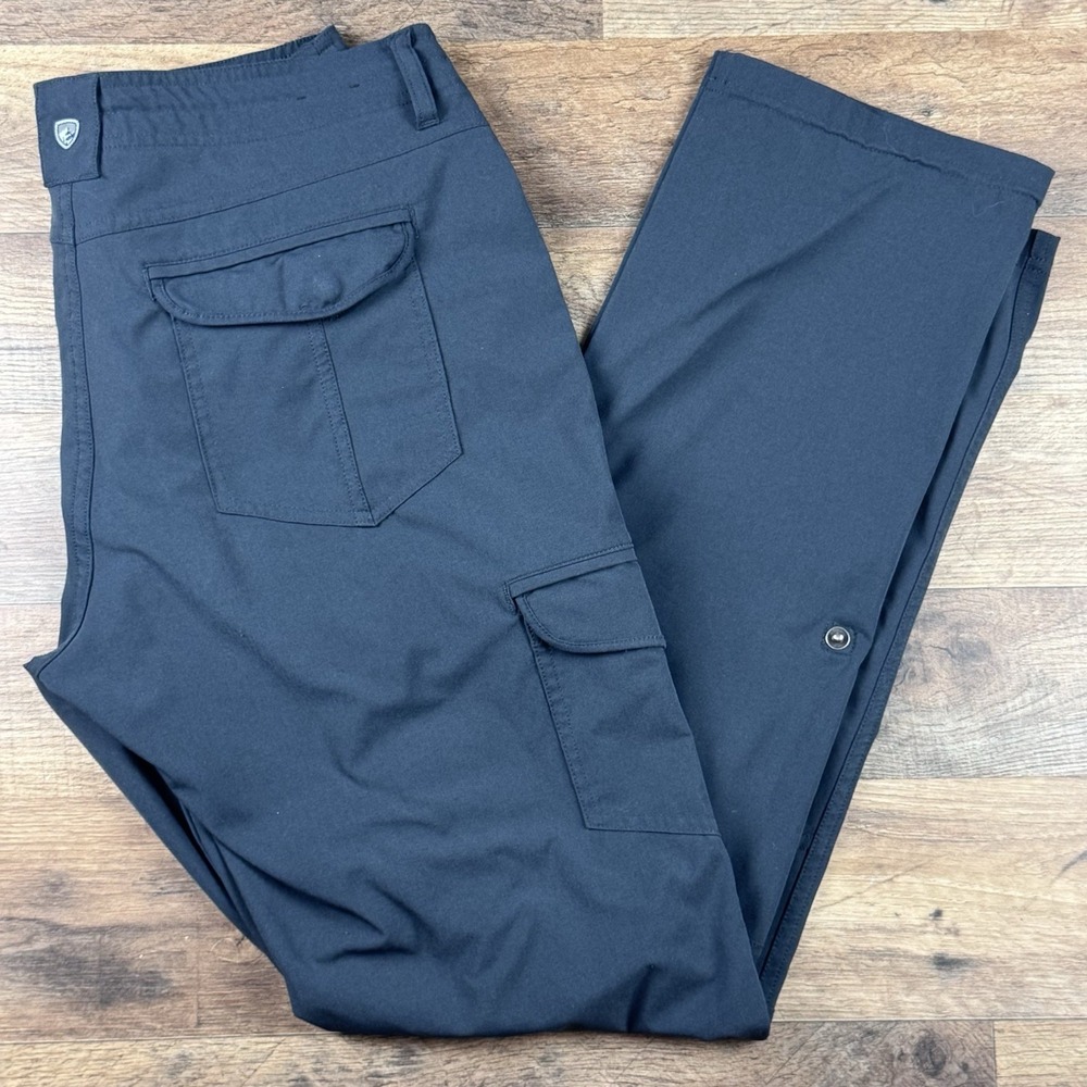 Kuhl Freeflex Roll Up Cargo Pants Womens 10 R Hiking Outdoor Utility charcol